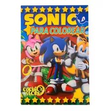 Libro Para Colorear Libro Pintar Niños Niñas Sonic 1