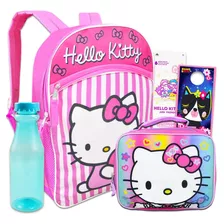 Mochila Escolar Hello Kitty Color Rosa