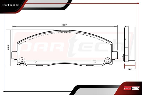 Balatas Delanteras Vw Routan 2012 2014 Foto 2