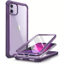 Funda Para iPhone 11, Violeta/transparente/resistente
