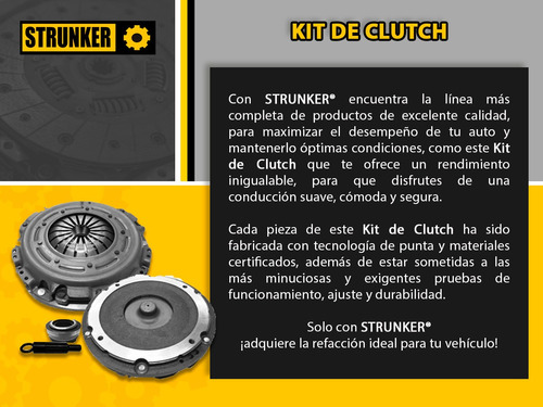 Kit De Clutch Gmc Tracker L4 1.6l Del 1989 Al 1990 Strunker Foto 4