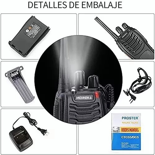 Radios Walkie Talkie Recargable, Altavoces Con Micrfono4pc Foto 2