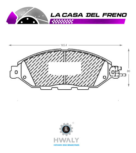 Pastilla Freno Del Nissan Pathfinder 3.5 2019 Vq35der52 Foto 3