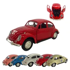 Carrinho De Metal Fusca Abre Porta Capô Flexão Presente Top