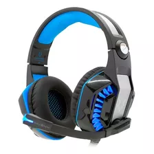 Fone De Ouvido Over-ear Gamer Knup Kp-491 Azul Confortável