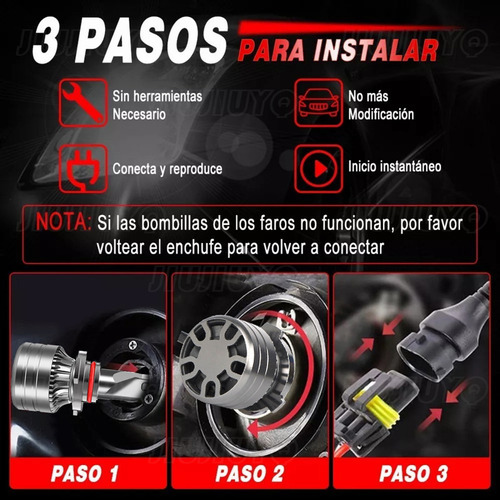 9012 Kit De Faros Led 40000lm Para 2016-2023 Fiat 500x Foto 8