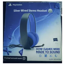 Auriculares Sony Playstation Silver Wired