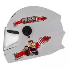 Casco Mixs Integral Niños Modelo Block Xs Varios Colores