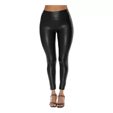 Leggings Vinipiel Térmico Mallón Elegante Afelpado