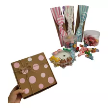 Caja Regalo Bebe - Accesorios Niña - Kit Balacas Pinzas 