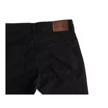 Calça Sarja Vilejack Masculina Slim Elastano Preto