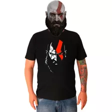 Camiseta Masculina Estampa God Of War Kratos 100% Algodão
