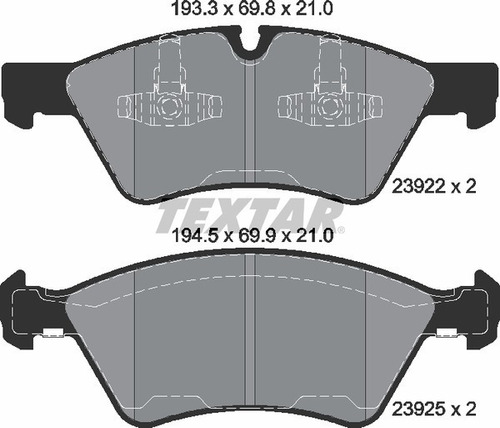 Balatas Delanteras Textar Mercedes-benz E 240 2003 2004 2005 Foto 5