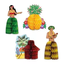 Beistle Luau Playmates (4 - Pkg), Un Tamaño, Multicolor.