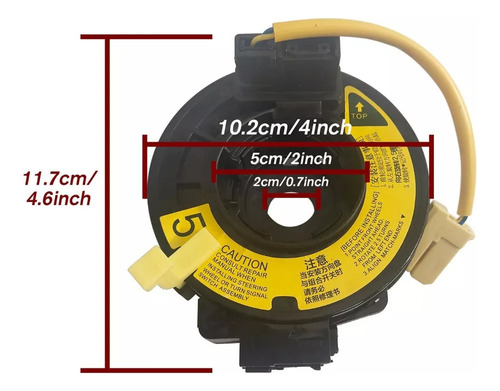 Muelle De Reloj Para Toyota Rav4 2001-04 84306-52020 Foto 2