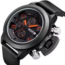 Reloj Deportivo Moderno Megir Cronometro Fechador Metalico