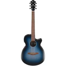 Guitarra Electroacustica Ibanez Azul Sombreado Ibanez Aeg50-