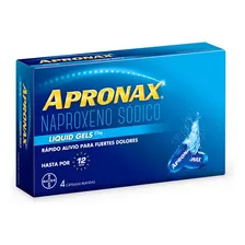 Apronax Liquid Gel 275mg X4cap - g a $12