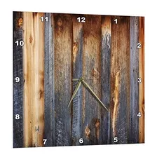 Reloj De Pared - 3drose Brown Barn Wood Look - Reloj De Pare