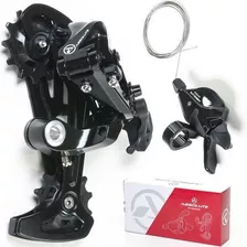 Kit Transmissão Bike Alavanca E Câmbio Absolute Prime 12v