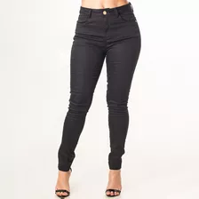 Calça Jeans Feminina Skinny Preta Cintura Alta Premium