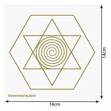 Placa Desembaraçador Radiestesia Radiônica 14x14 (cm)