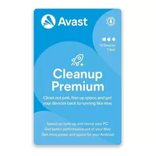 Avast Cleanup Premium 2024 - 10 Dispositivos - 1 Año