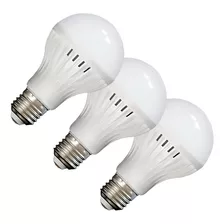 Kit 3 Lâmpadas Led 10w Bulbo Soquete E27 110/220v 6500k