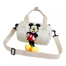 Bolso Mochila Terciada Mujer Mickey Mouse Bolsa Dama 2en1