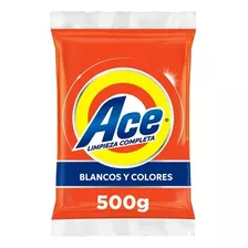 Detergente En Polvo,jabon Ace Regular, Jabon En Polvo 500grs