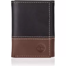 Timberland Cartera Triple De Cuero Para Hombre Con Ventana D