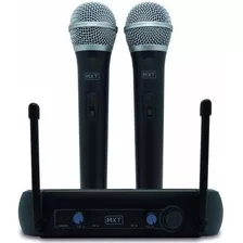 Microfone Mxt Uhf 202 Sem Fio Duplo - Com Garantia E Nfe