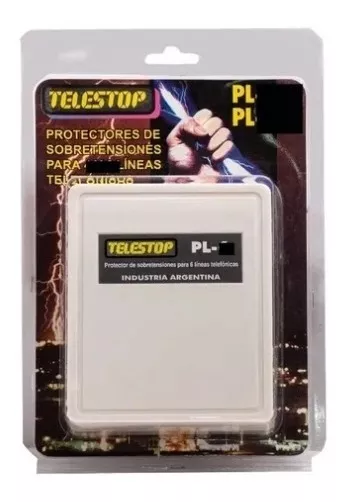 Protector Sobretension Telestop 6 Lineas Telefonicas