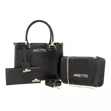 Kit 2 Bolsas Feminina Castelo E Flat Com Carteira Oferta