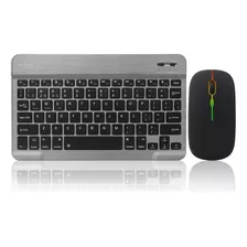 Teclado Y Mouse Bluetooth Compatible Con Tableta, iPad, Ios