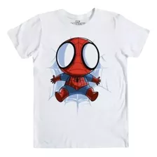 Playera Spiderman Chibi Bebe Marvel Hombre Araña