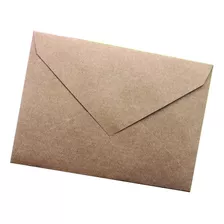 Envelope Bico 10x15 Colado - 50pç - Kraft Convite Casamento