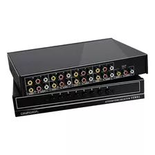 8 Puertos Compuesto 3 Rca Video Audio Av Switcher Box, ...