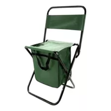 Cadeira De Camping Vira Bolsa Transporte Com Alça Verde