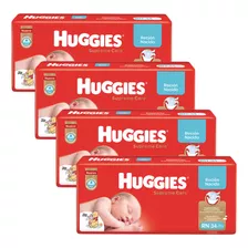 4 Packs Pañales Huggies Supreme Care Rn X 34