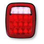 Calavera Tipo Jeep 9 Leds Plafn Trasero Luz Fijo Y Estrobo