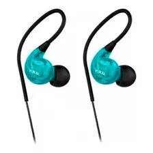 Fone De Ouvido In Ear Vokal E40 Monitoramento Cor Azul