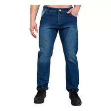 Pantalon Jean Recto Rigido Hombre Clásico