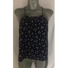 Blusa No Boundaries Azul Estrellas Xs Mujer Tirantes