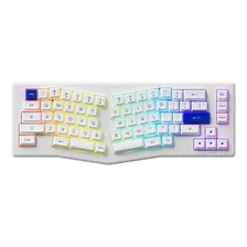 Teclado Mecánico Ergonómico Akko Acr Pro Alice Plus White