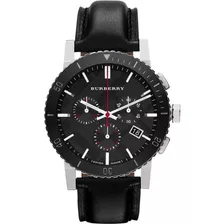 Reloj Hombre Burberry Bu9382 Cuarzo 42mm Pulso Negro En