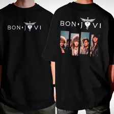 Camiseta Oversized Bon Jovi Banda Integrantes Rock Y2k Moda