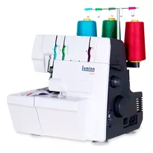 Máquina De Coser Lumina Bela Tapa Costura C/3 Hilos 2 Agujas