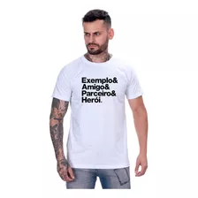 Camiseta Especial Dia Dos Pais Parceiro Herói Exemplo Amor