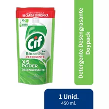 Detergente Bioactive Lima Cif Recarga Economica 450ml
